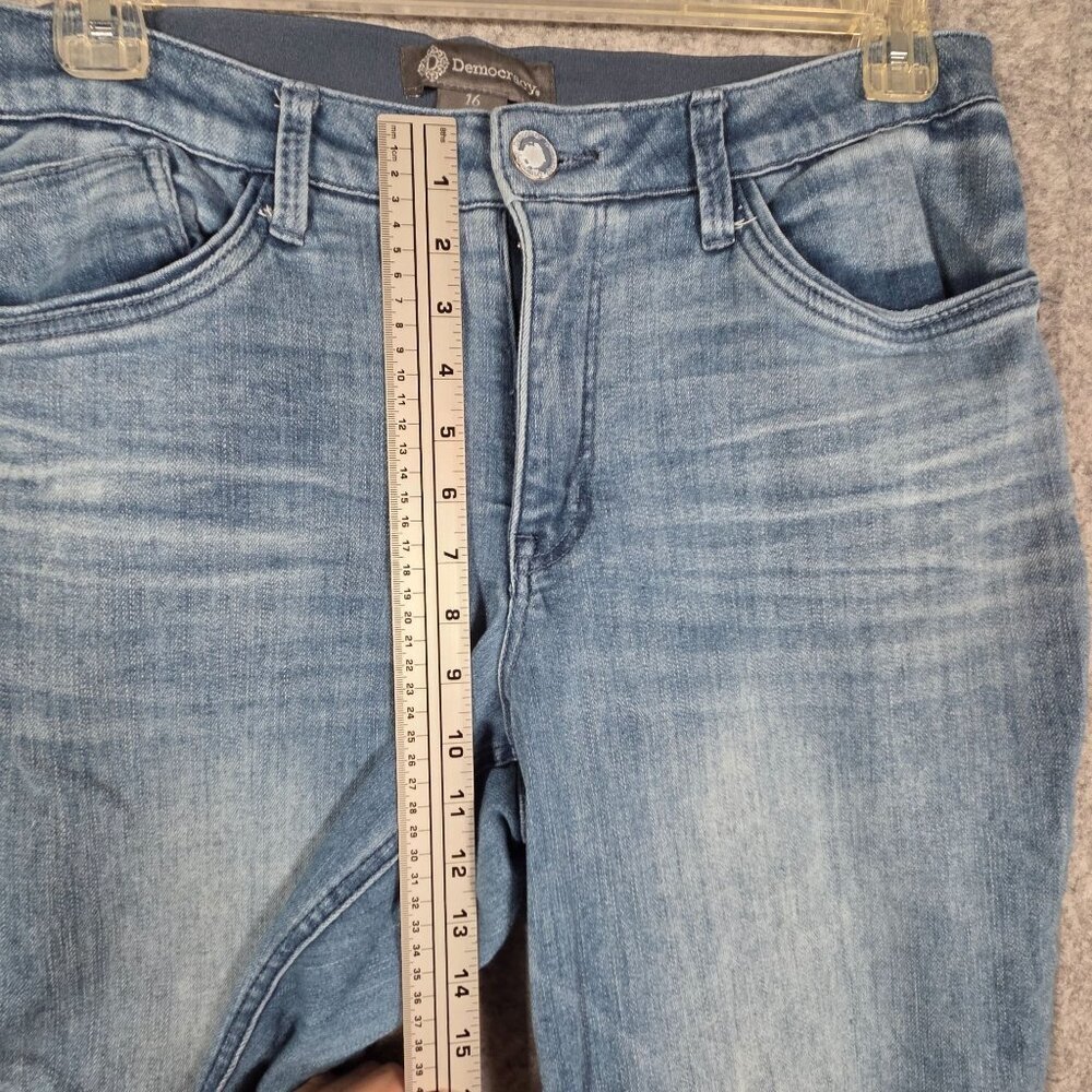 Democracy Women's Ab Technology ZDenim Jeans Slimming Lt Wash Blue Size 16 - Picture 4 of 9